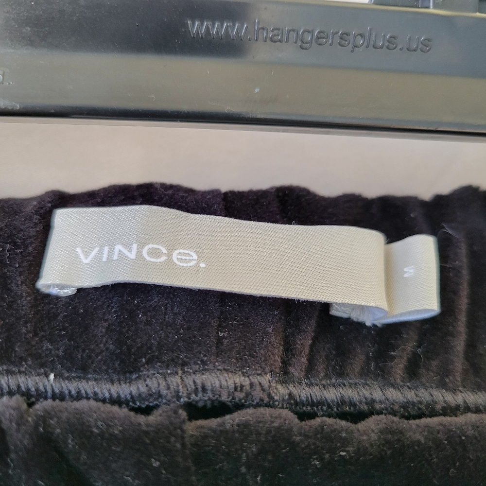 Vince Velvet High Rise Cropped Pull On Pant - Sz M - Picture 12 of 12